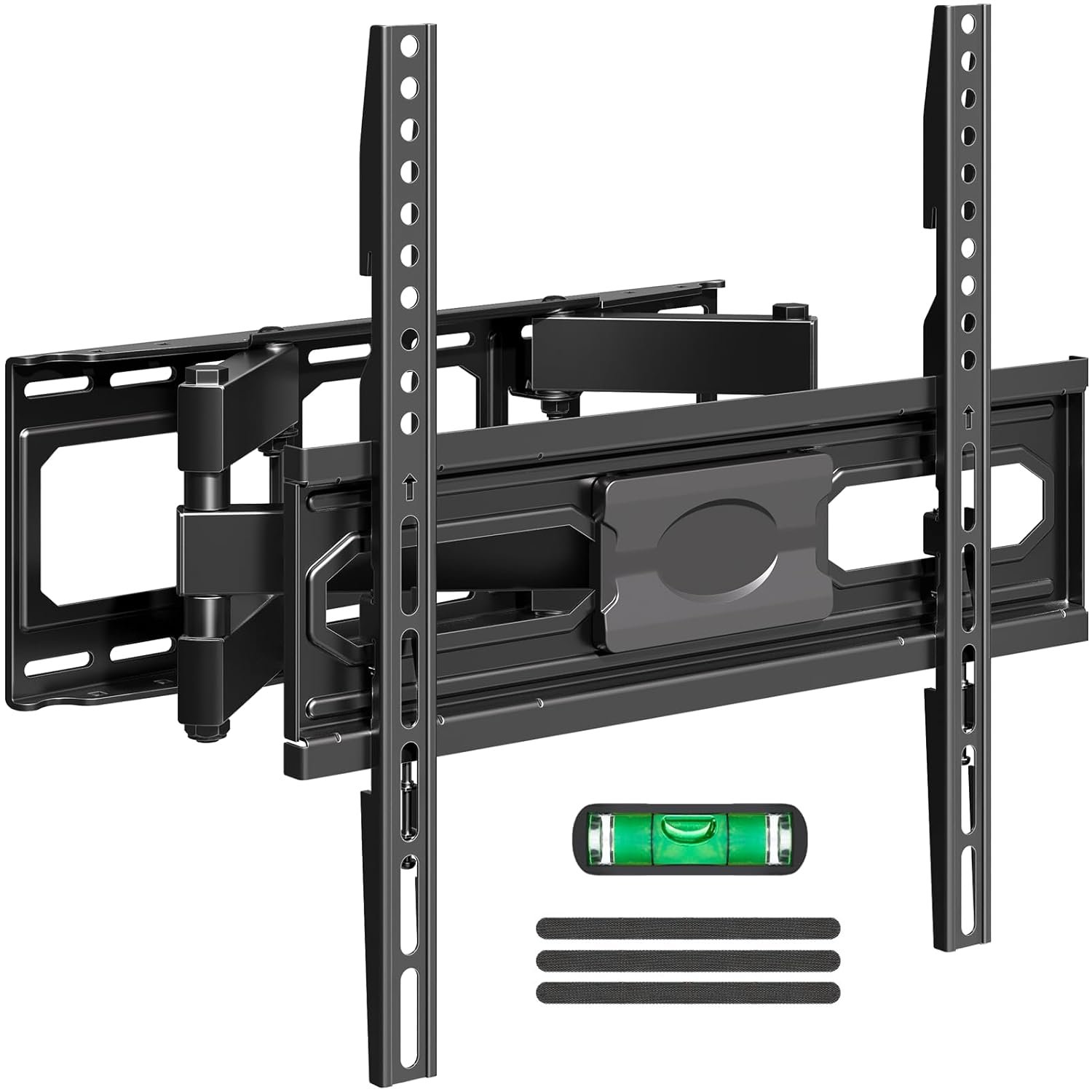EconoMe TV Wall Mount for Most 32-65 inch Flat Screen/LED/4K TVs, TV Mount with Swivel and Tilt Articulating Dual Arms, Full Motion Wall Mount up to 16” Stud, Max VESA 400X400mm, up to 99lbs