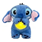 Portable Breathing Teddy Bear, Soft Toy Plush Sound Machine, Baby Gift with Music, Lights & Breathing Motion, Infant Toys for Newborns, Soft Breathing Stitch Teddy (Pack of 1) (1 Year Warranty)