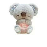 Breathing Teddy Bear Plush Toy with Music & Lights for Babies | Soft Calming Sleeping Soother Toy for Newborns & Infants | Gentle Breathing Motion Comfort Toy Baby Gift (Multicolor)