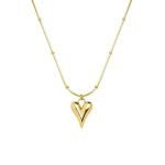 pendant necklace chain for women girls Love anti tarnish stainless steel gold stylish Neck Chain | Heart Locket | Modern Design | Birthday Gift Valentine| Aesthetic Jewellery | Accessories
