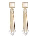 Jewellery for women Crystal Earings Gold Plated Dangler Earrings for Girls and Women