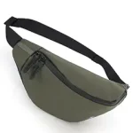 Waist Bag for Man Woman - Anti Theft, Waterproof Zippers and Back Pocket - Large Travel Waist Pouch, Fanny Pack, Belt & Hip Bag for Men, Women for Hiking, Passport, Gym (Olive Green)