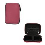 Hard Disk Case External Printed Hard Drive Disk Enclosure Portable Carrying EVA Case Cover Pouch Casing for 2.5 Inch Hard Drive (Red)
