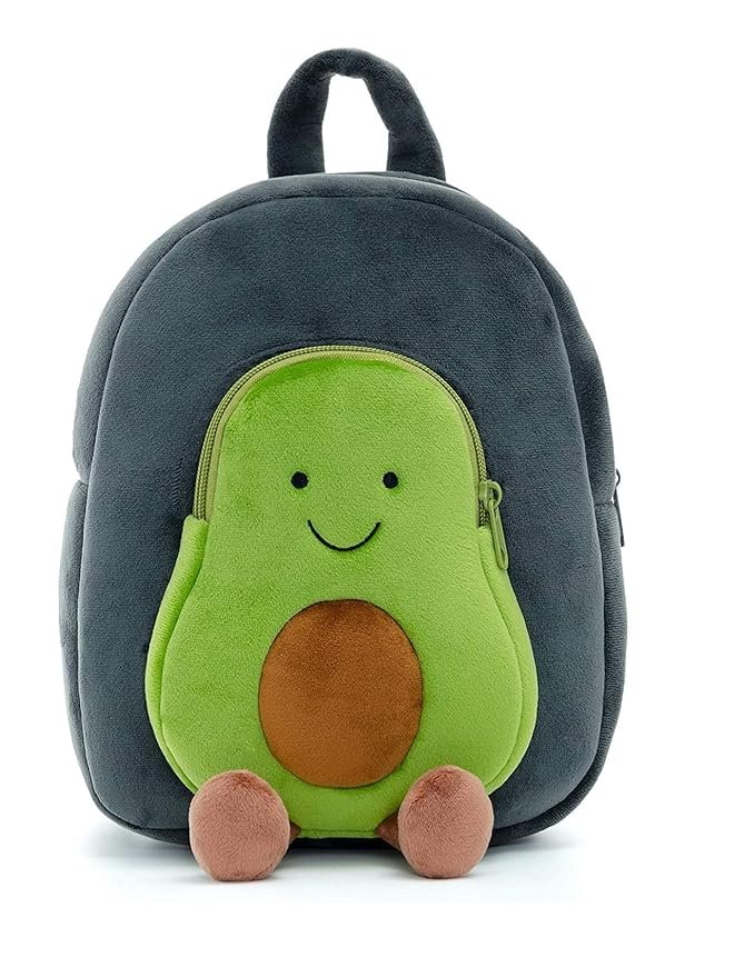 Cute Backpack for Nursery Children Soft Plush Velvet Cartoon Animal Plush Preschool Mini Travel Bags for Baby Girl & Baby Boy Ideal for Girls, Boys & Toddlers, 2-5 Years