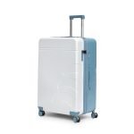 Large Check-in Suitcase with Expandable Design & TSA Lock, Spacious + Expandable Polycarbonate Hard Shell Luggage for Long Holidays with up to 8L Extra Space, Blue, 28-Inch