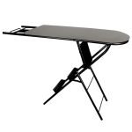 2 in 1 Foldable Ironing Board with Step Ladder | Strong and Durable | Ladder Cum Ironing Board | Easy to Fold (Black & Grey Color)