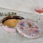 Stainless Steel Roti Box Chapati Colorful Design with Lid, Ideal for Serving and Storing Rotis, Papads, Dry Food, and Candies | Eco-Friendly, Lightweight, Durable & Easy to open (Casserole,Nude)