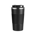 Coffee Travel Mug, Double Walled Stainless Steel Tumbler, Insulated Cup with Leakproof Lid, Thermal Mug with Non-Slip Protective Grip