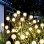 Solar Light Garden Waterproof Outdoor Swaying by Wind Firefly LED for Patio Yard Farmhouse Home Decor Light (Farmhouse, 1)