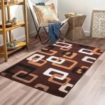 Machine-Made Carpet | Fade Resistant, Eco-Friendly, Anti-Skid Backing, Thick & Soft | Living Room, Drawing Room, Dining & Bedroom | Dark Pattern, Maroon | 3 x 5 ft