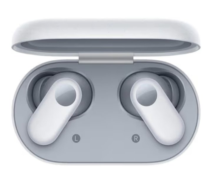 Wireless blue earbuds