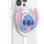 PopSockets Phone Grip with Expanding Kickstand Compatible with MagSafe, Adapter Ring Included, Phone Holder, Wireless Charging Compatible, Disney - Popout Dreamy Stitch