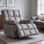 Lounge Oversized Motorised Single Seater Recliner Sofa with Rapid Recline Technology, Premium Suede Fabric & Padded Body | Electric Recliner Chairs for Home Relax with 1 Year Warranty (Grey)
