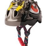 Feisty Flyer 3D Cycling Helmet with Tail Light | Lightweight & Adjustable Size | Unisex Multi-Sport Helmet for Kids Toddlers Boys Girls | for Age 3-12 | for Cycling, Skating (48-52cm) (Black)