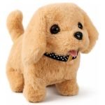 Walking Brown Dog Toy for Kids | Interactive Talking Puppy with Moving Head, Wagging Tail & Barking Sound | Educational Play Pet Gift