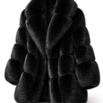 Black fur coat