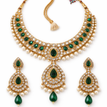 Artificial gold jewelry set